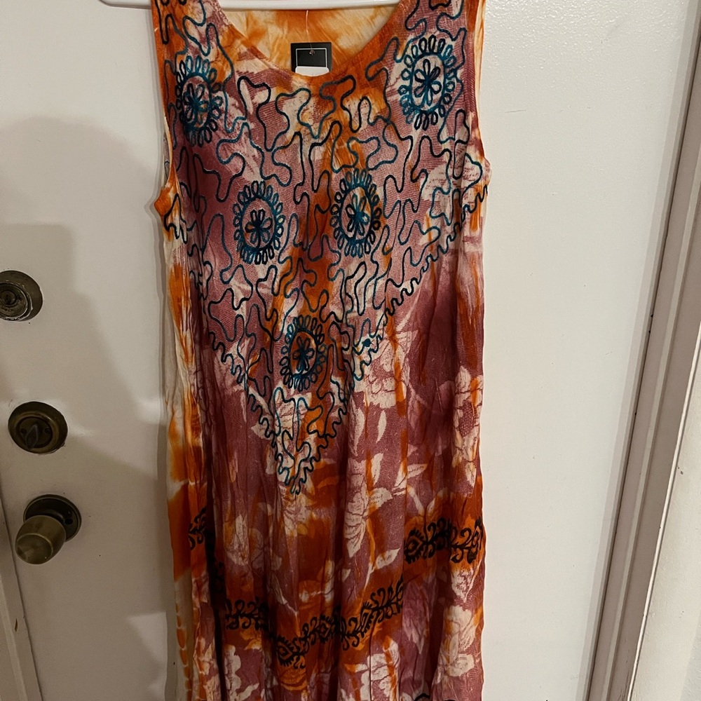 Bohemian Embroidered Maxi Dress